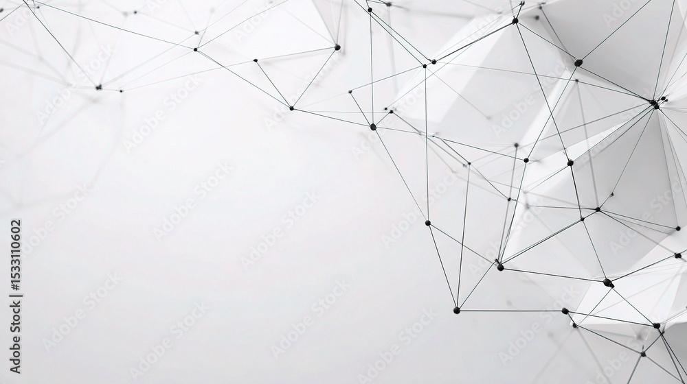 Poster minimalist abstract background with thin intersecting lines and shapes
