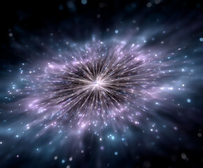 Fototapeta premium a feeling of anticipation, represented by a build-up of energy towards a focal point,