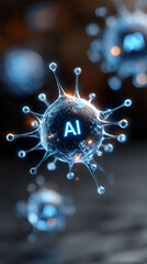 Artificial intelligence cell structure spreading