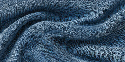 Blue denim jean texture and seamless background. Chambray Denim Fabric Background	
