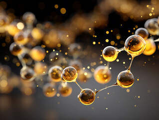 Golden molecular structure in deep space
