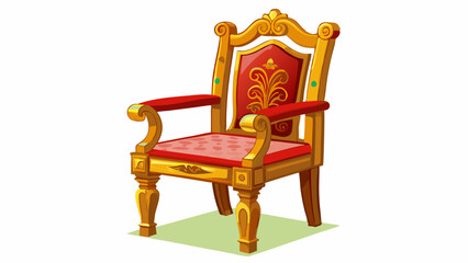 wooden chair isolated on white with clipping path.Very beautiful