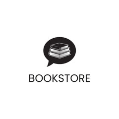 Bookstore logo vector image.