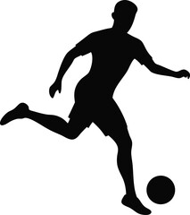 football player silhouette vector