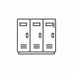change room locker icon sign vector