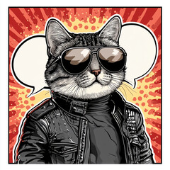 Cool cat illustration 