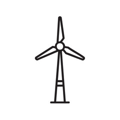Innovative wind turbine design for renewable energy applications vector illustration