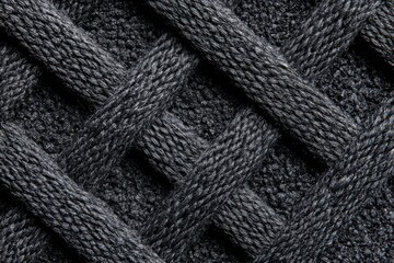 Detailed exploration of anti-slip mat texture showcasing intricate woven patterns in striking black tones