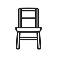 Simple chair design for modern interiors and furniture inspiration vector illustration