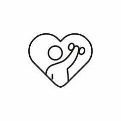 love training icon sign vector