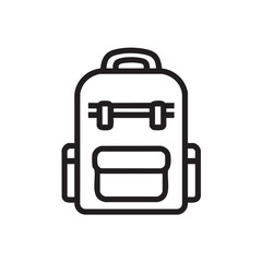 Fototapeta premium Backpack design for travel and school supplies
