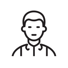 Fototapeta premium Minimalist doctor icon symbolizing healthcare professional vector illustration