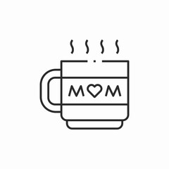 mom-mug icon sign vector