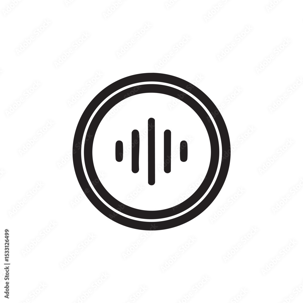 Poster sound wave design for audio applications and branding