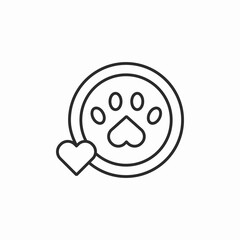 pet love icon sign vector