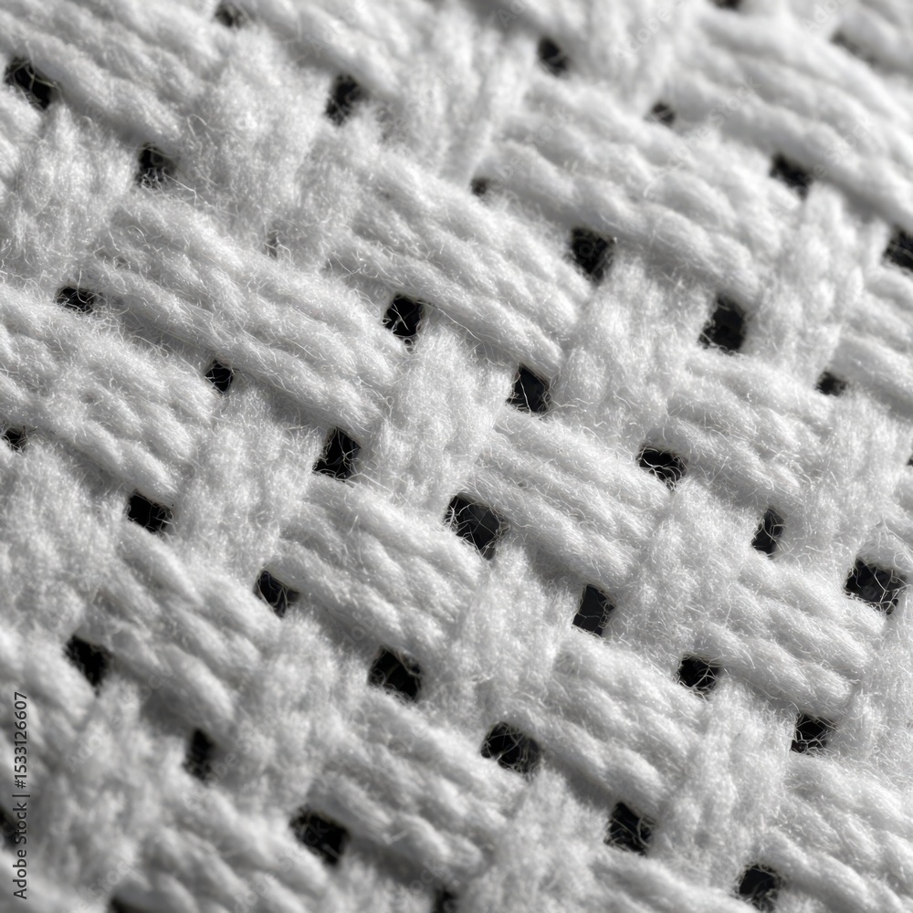 Aufkleber exploration of intricate texture depicting a cleaning glove's matte surface under macro lens reveals