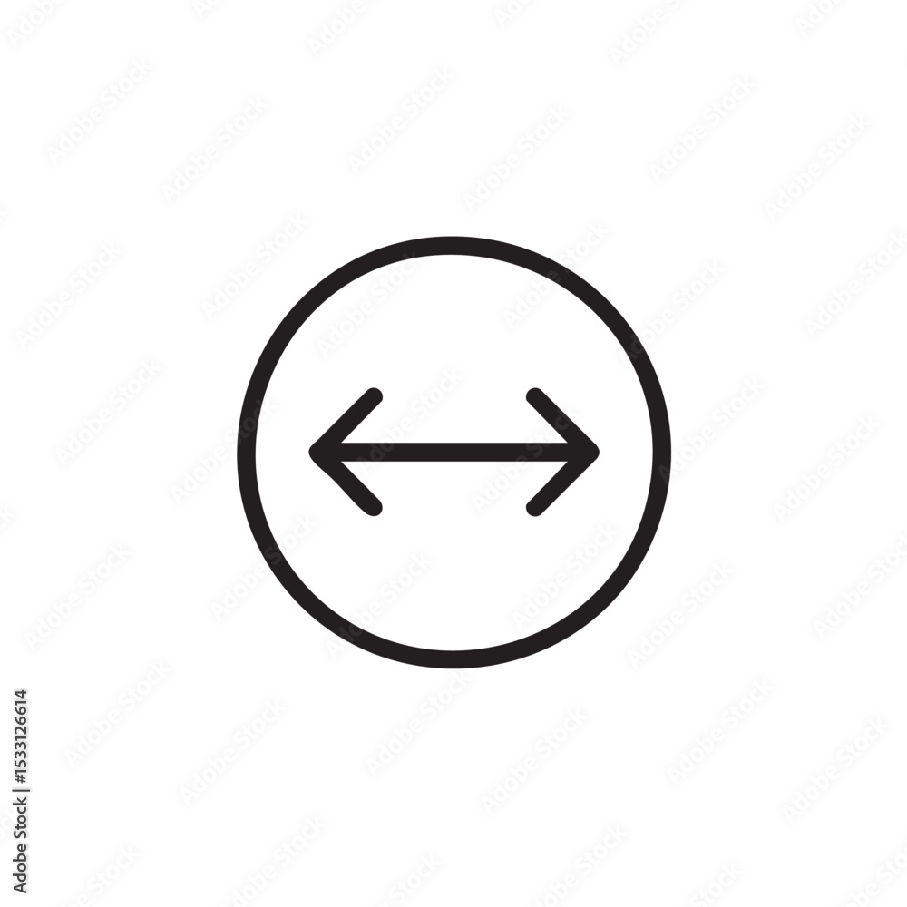 Poster horizontal line symbol representing balance in design and creativity