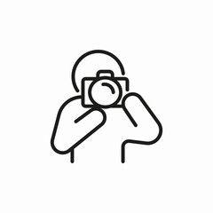 taking photo icon sign vector