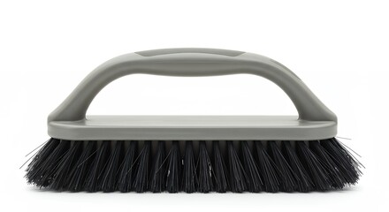 Gray handle black bristle cleaning brush