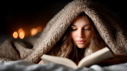 a person comfortably using a well-designed reading device (e.g.