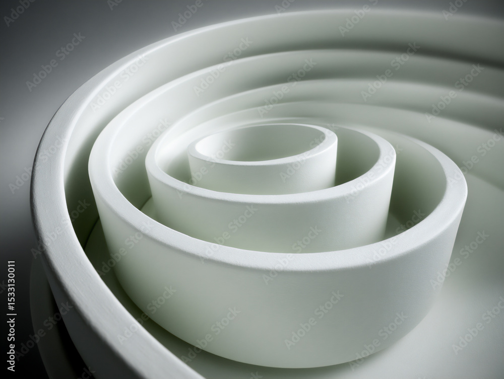 Poster elegant, simple curves or lines in a single, refined color on a clean background
