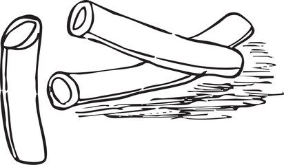 いんげん　カット　手描き線画