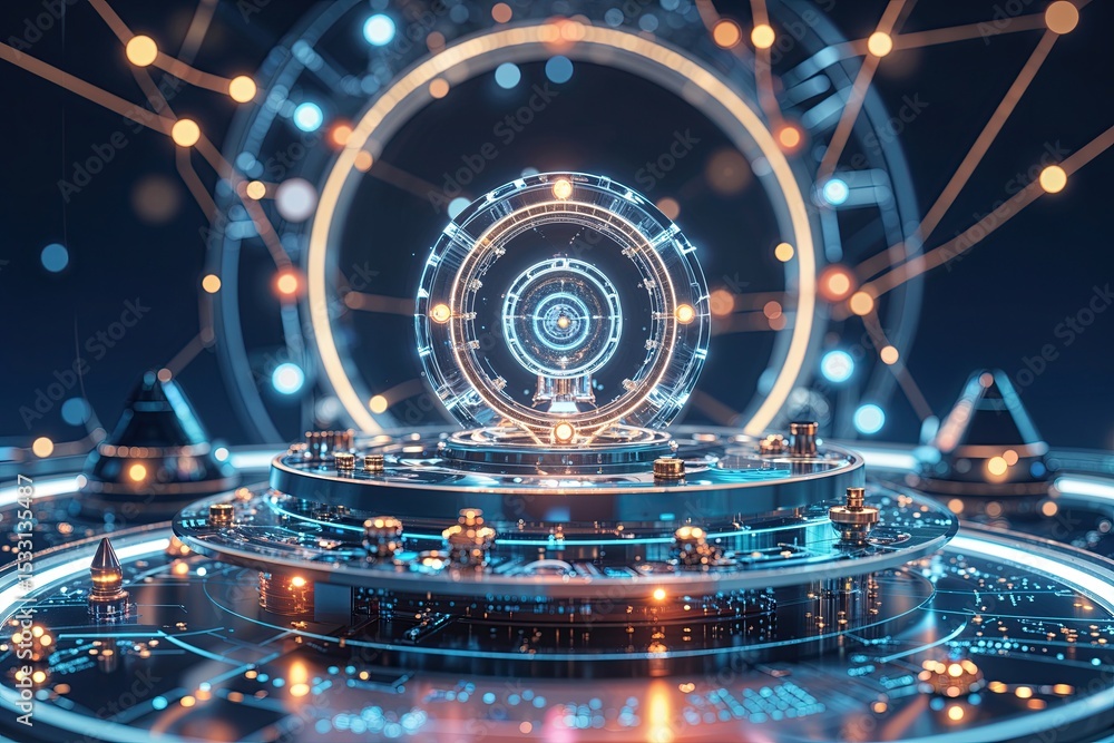 Poster imagining quantum computing a comprehensive digital technology overview
