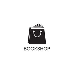 Bookshop Logo Vector Image.