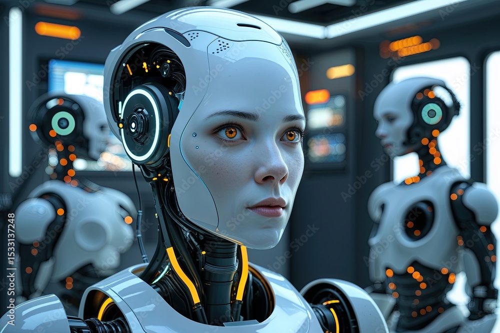 Poster advanced humanoid robots and virtual automation in the metaverse for a smart economy