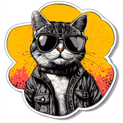 Cool cat illustration 