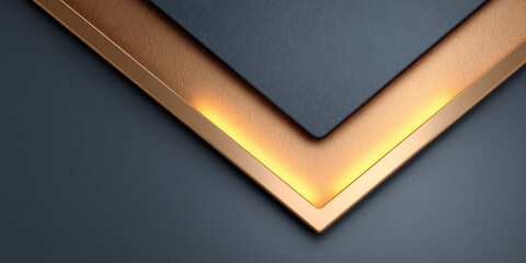 abstract composition of overlapping metallic planes with subtle reflections and sharp angles