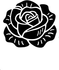 rose tribal vector illustration