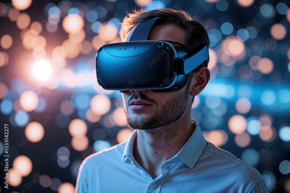 Poster exploring virtual technology and immersive digital reality environments
