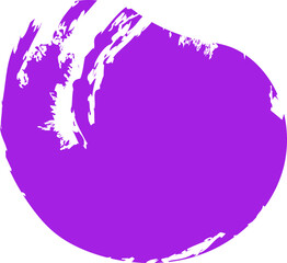 Circle shape with an uneven outline and a textured fill.