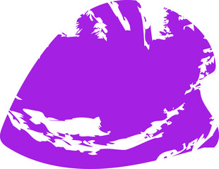 Roughly drawn, freeform shape with an uneven outline and a smooth, textured fill.