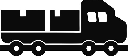 truck icon on white background