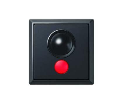 Control panel with toggle switch and indicator light for devices