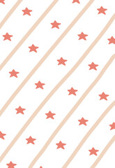 Star Pattern with Wavy Lines Background