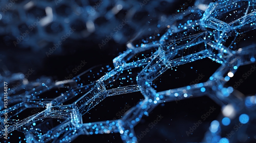Poster abstract circuit structure illustrating computer tech concepts
