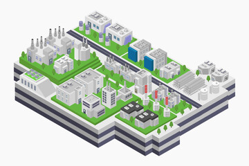 Pumped hydropower storage isometric