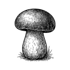 Vintage Mushroom Sketch
