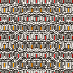 Seamless ethnic vector. Tribal wallpaper. Arrows ornament. Folk pattern. Geometric backdrop. Mosaics motif. Grid background. Digital paper. Textile print. Ethnical web design. Abstract image.