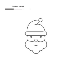 Santa Claus Icon Vector Design.