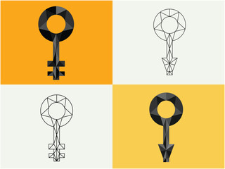 set of keys vector