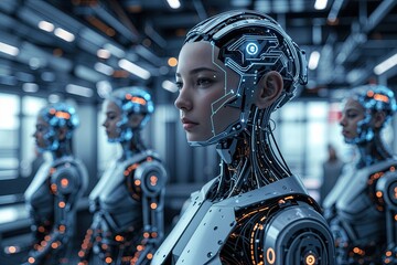 Fototapeta premium Innovative Digital Infrastructure and Technology Framework for Advanced Artificial Intelligence Systems