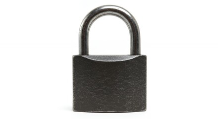 Fototapeta premium Black metal padlock