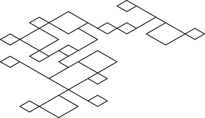 Tech Shape Geometric Lines Design Element Vector