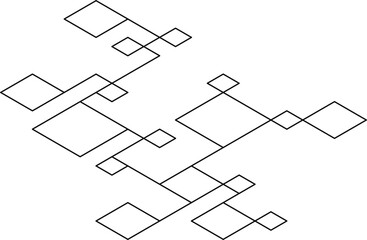 Tech Shape Geometric Lines Design Element Vector