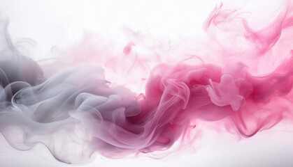 Abstract colorful smoke swirls in pink and blue