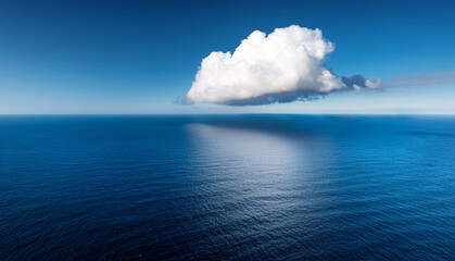 Cloud above the ocean